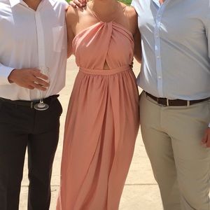 Pink maxi dress